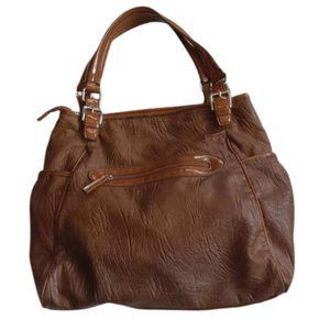 Aldo Faux Leather Oversized Brown Hobo Bag